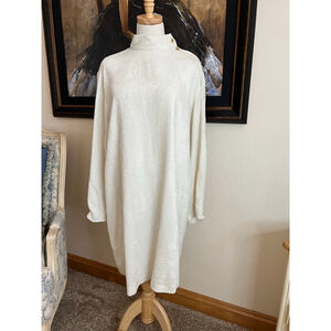 NWT ALYSI Ivory Corduroy Mini Dress L